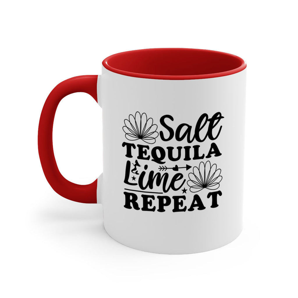 Salt Tequila Lime Repeat 557#- mermaid-Mug / Coffee Cup