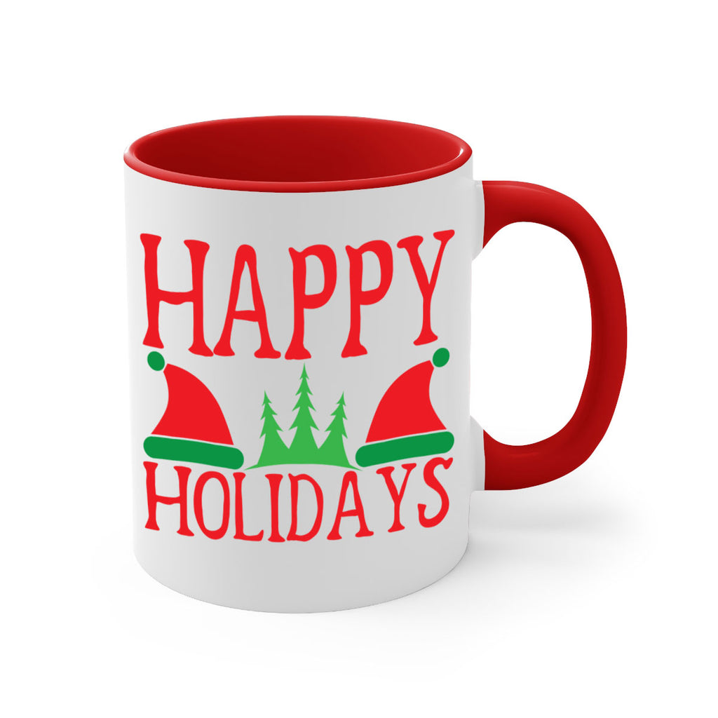 Happy Holidays 136#- winter-Mug / Coffee Cup