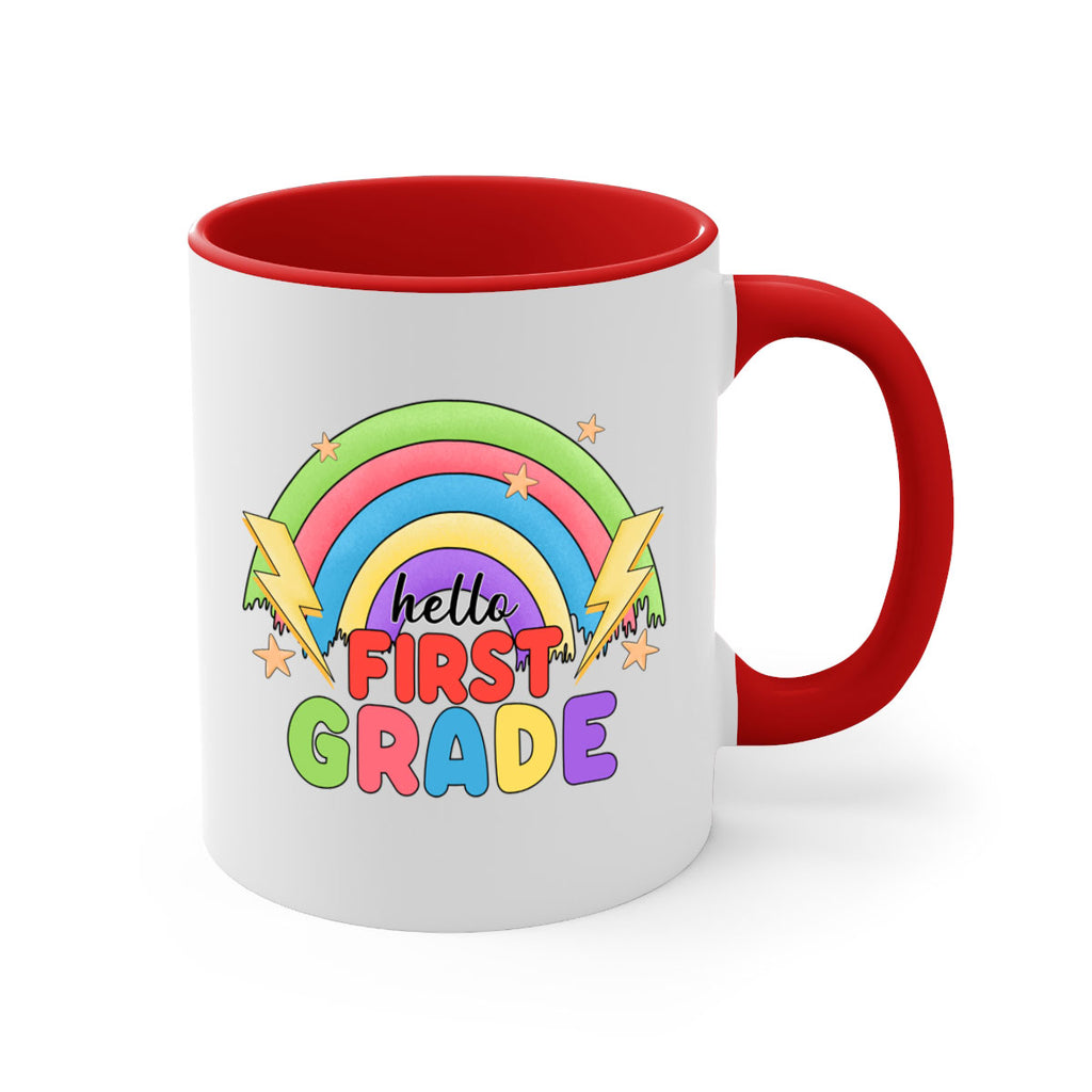 Hello 1st Grade Rainbow 13#- First Grade-Mug / Coffee Cup