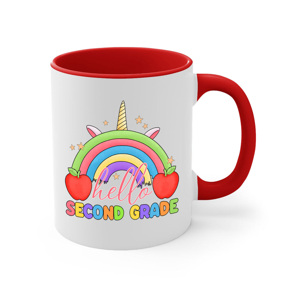 Hello 2nd Grade Unicorn Rainbow 13#- second grade-Mug / Coffee Cup