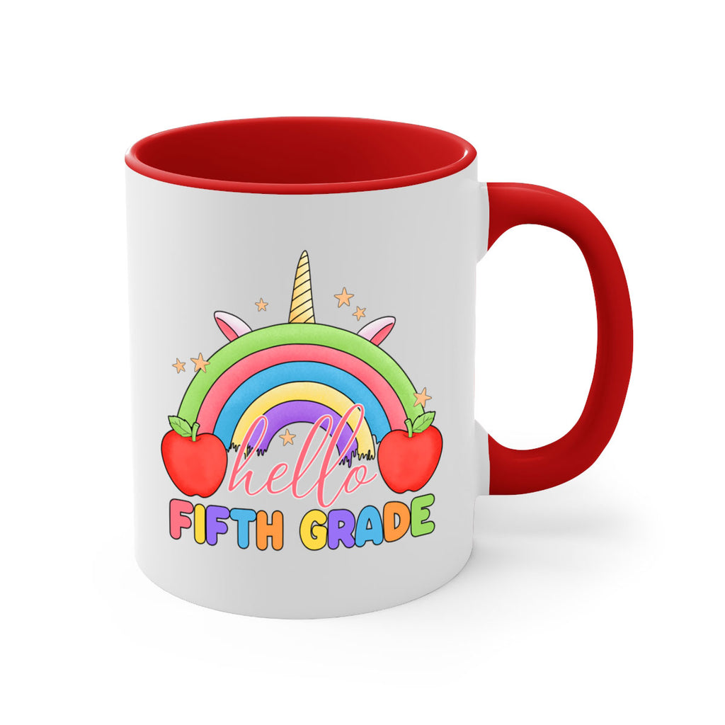 Hello 5th Grade Unicorn Rainbow 15#- 5th grade-Mug / Coffee Cup