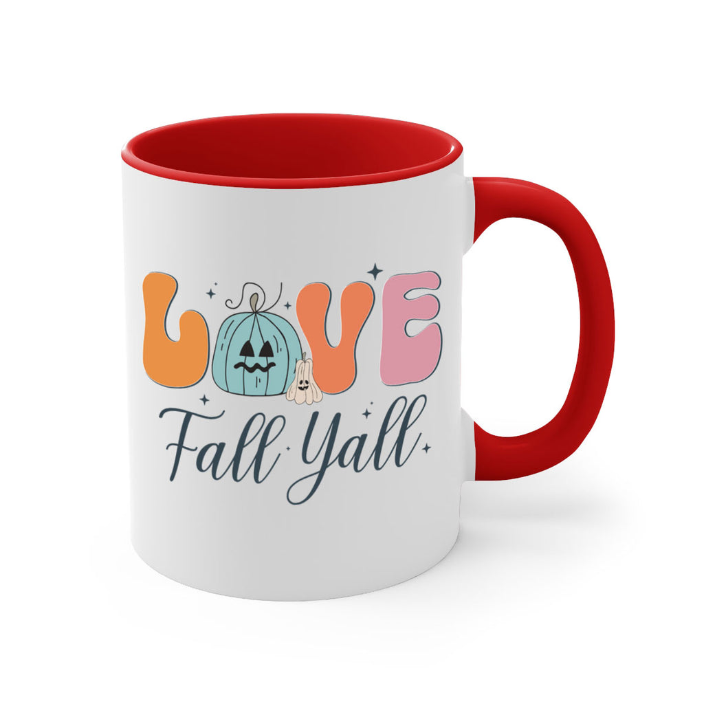 Love Fall Yall 413#- fall-Mug / Coffee Cup