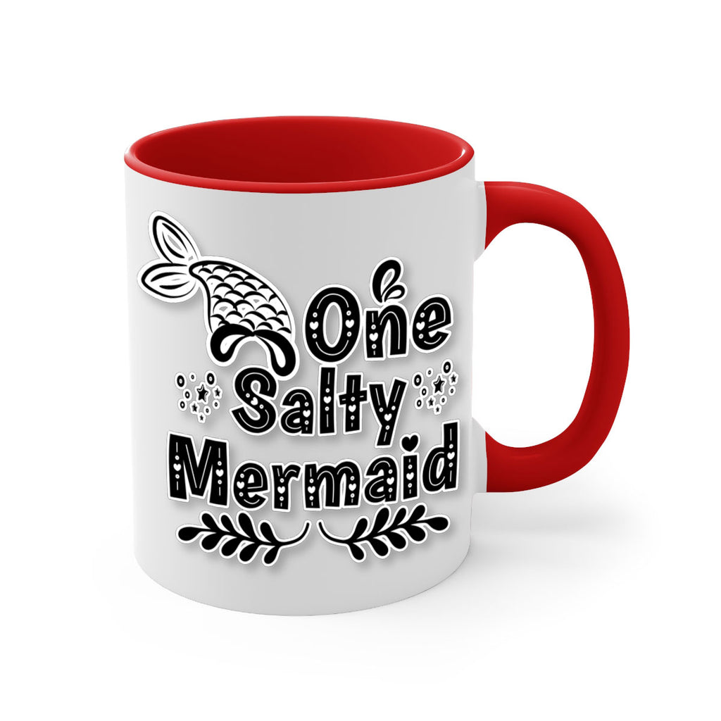 One Salty Mermaid 528#- mermaid-Mug / Coffee Cup