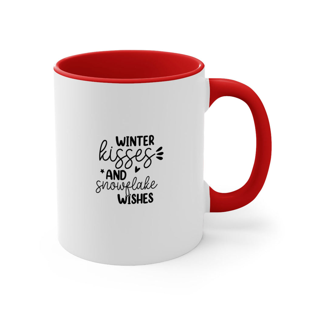 Winter Kisses And Snowflake Wishes 516#- winter-Mug / Coffee Cup