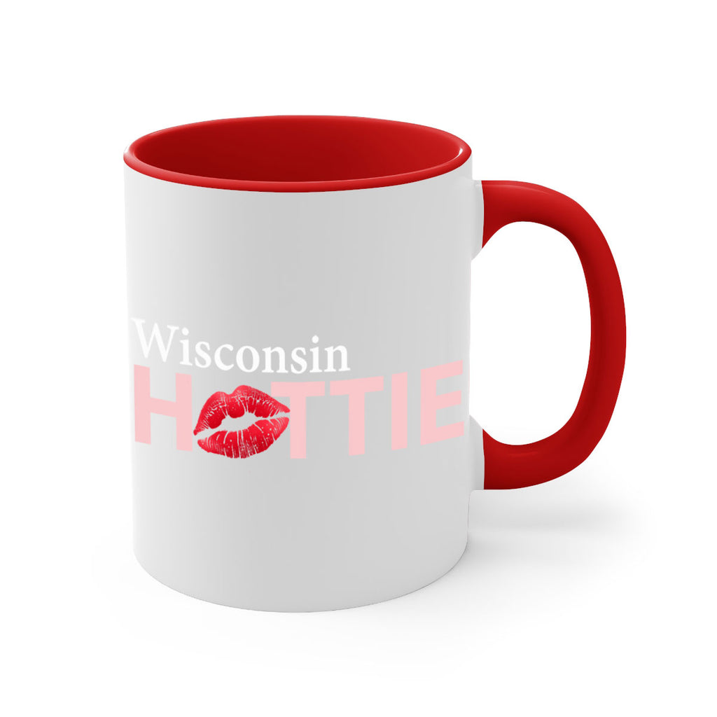 Wisconsin Hottie With Red Lips 103#- Hottie Collection-Mug / Coffee Cup