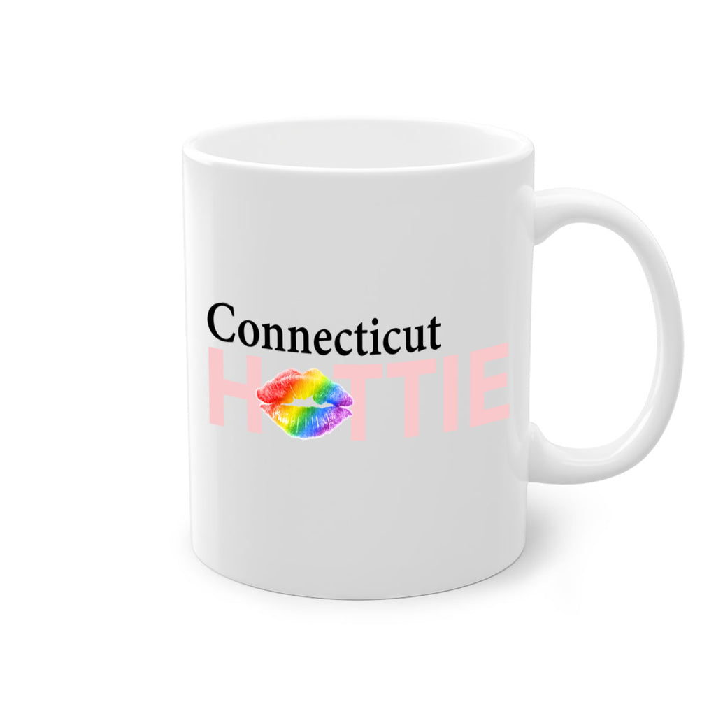 Connecticut Hottie with rainbow lips 7#- Hottie Collection-Mug / Coffee Cup