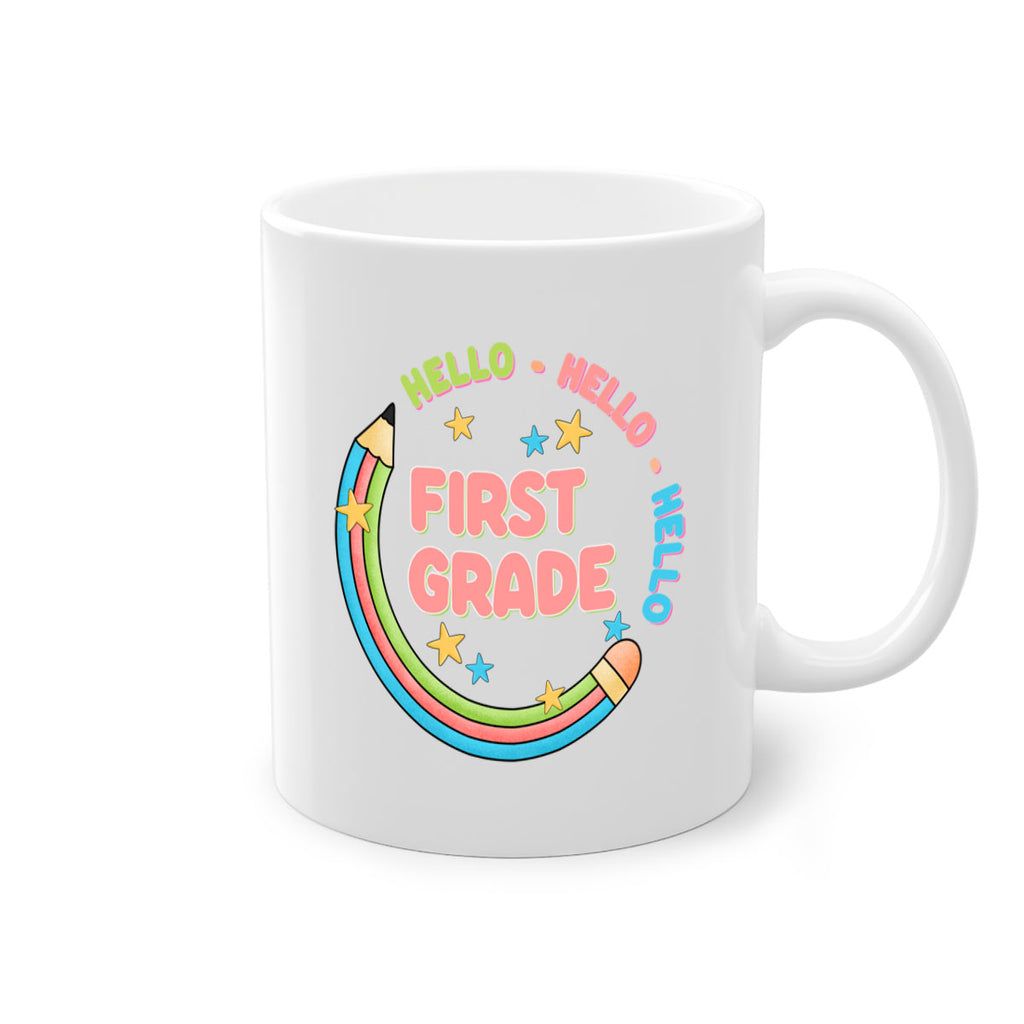 Hello 1st Grade Pencil 15#- First Grade-Mug / Coffee Cup