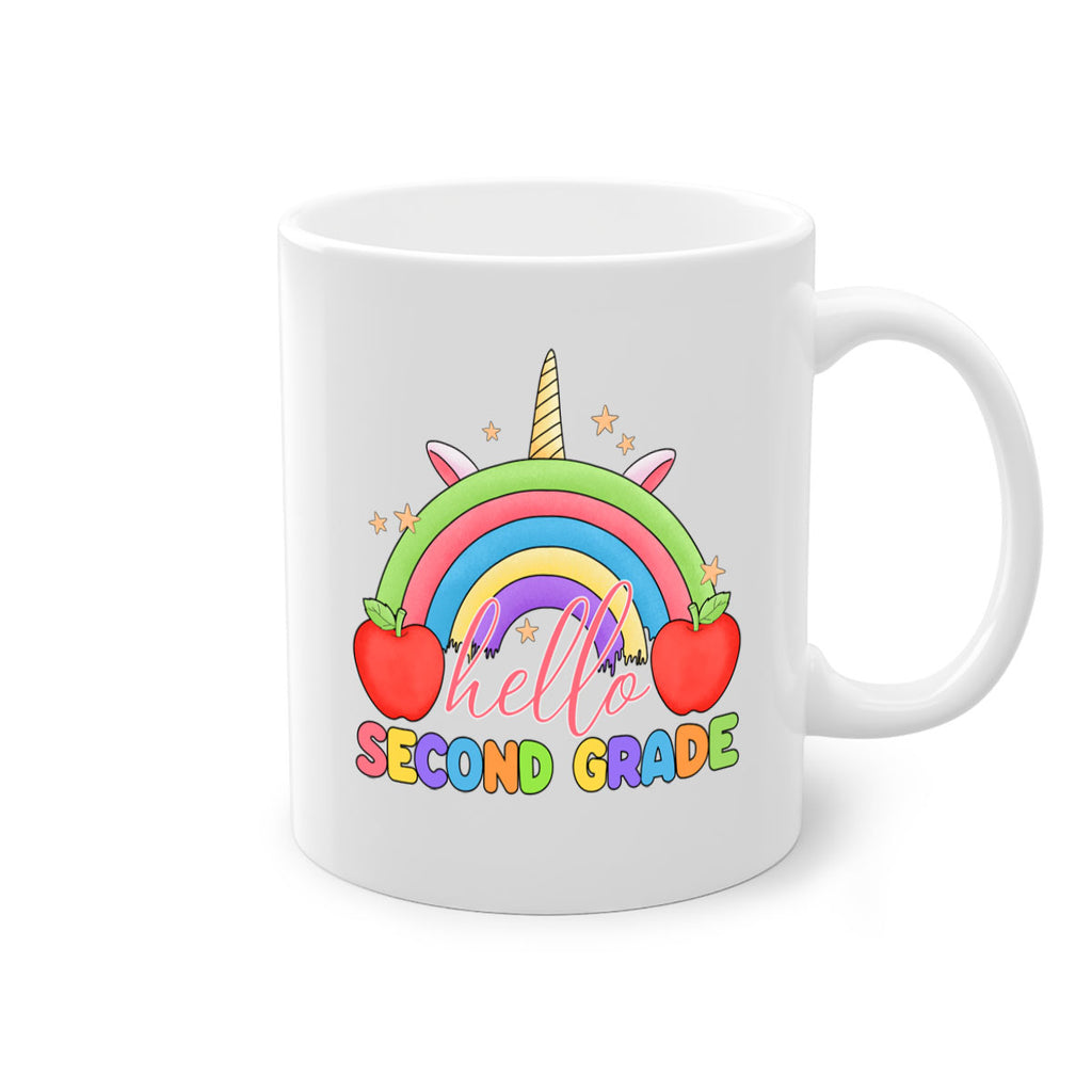 Hello 2nd Grade Unicorn Rainbow 13#- second grade-Mug / Coffee Cup