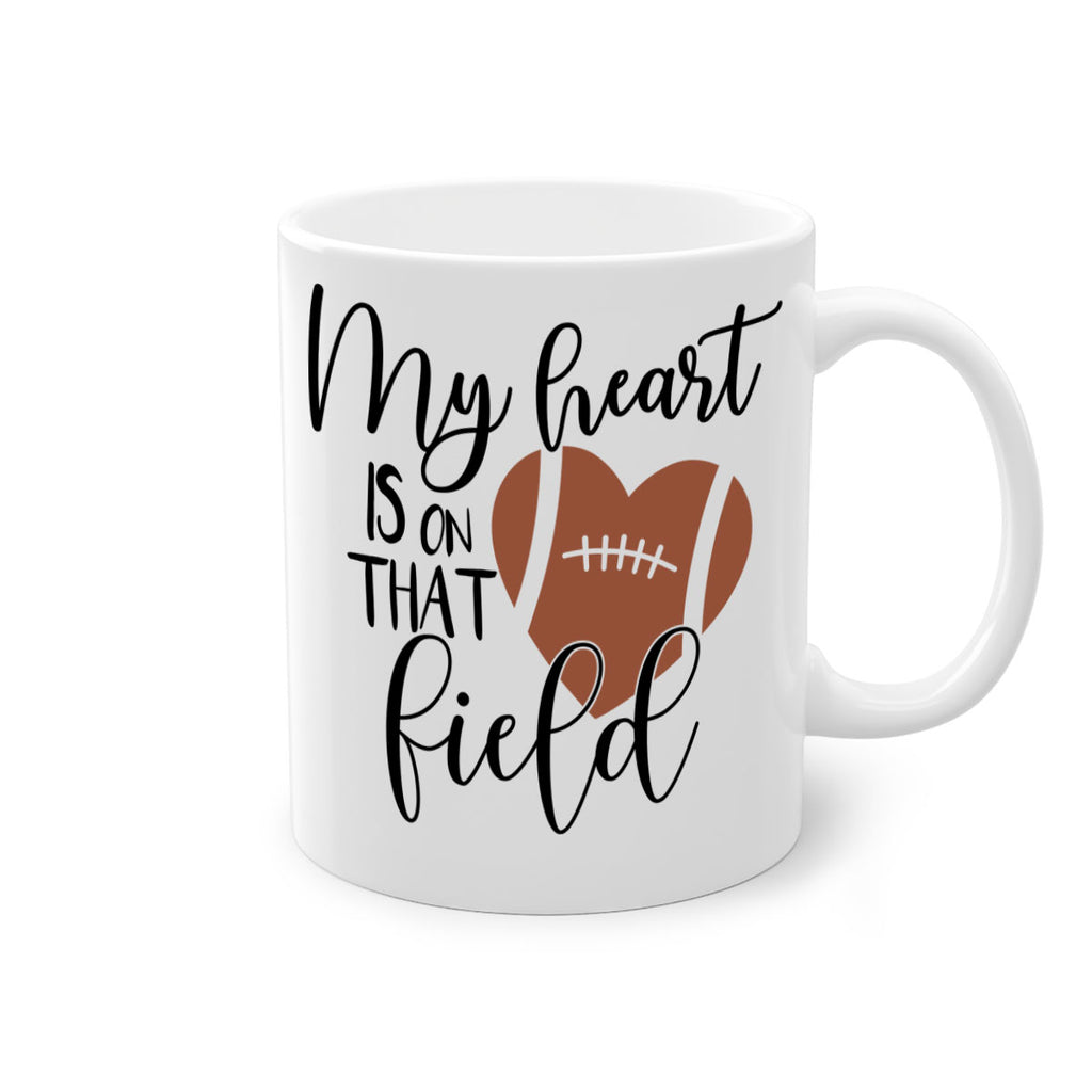 My heart is on that field 639#- football-Mug / Coffee Cup
