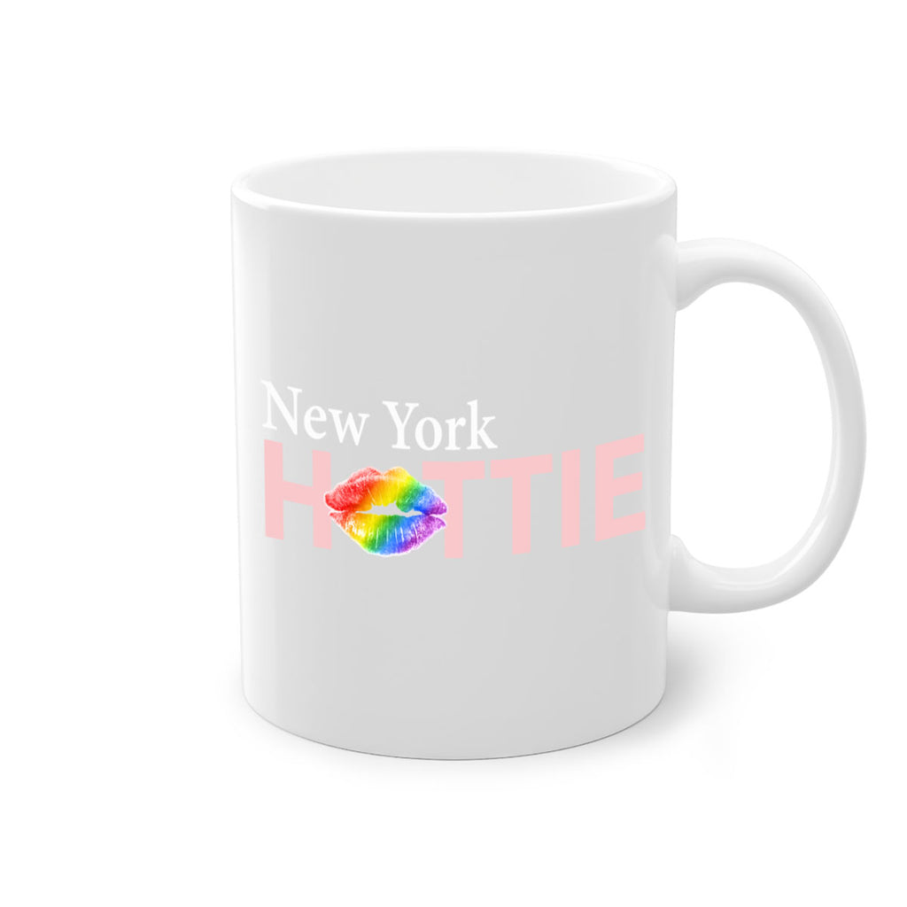 New York Hottie with rainbow lips 83#- Hottie Collection-Mug / Coffee Cup