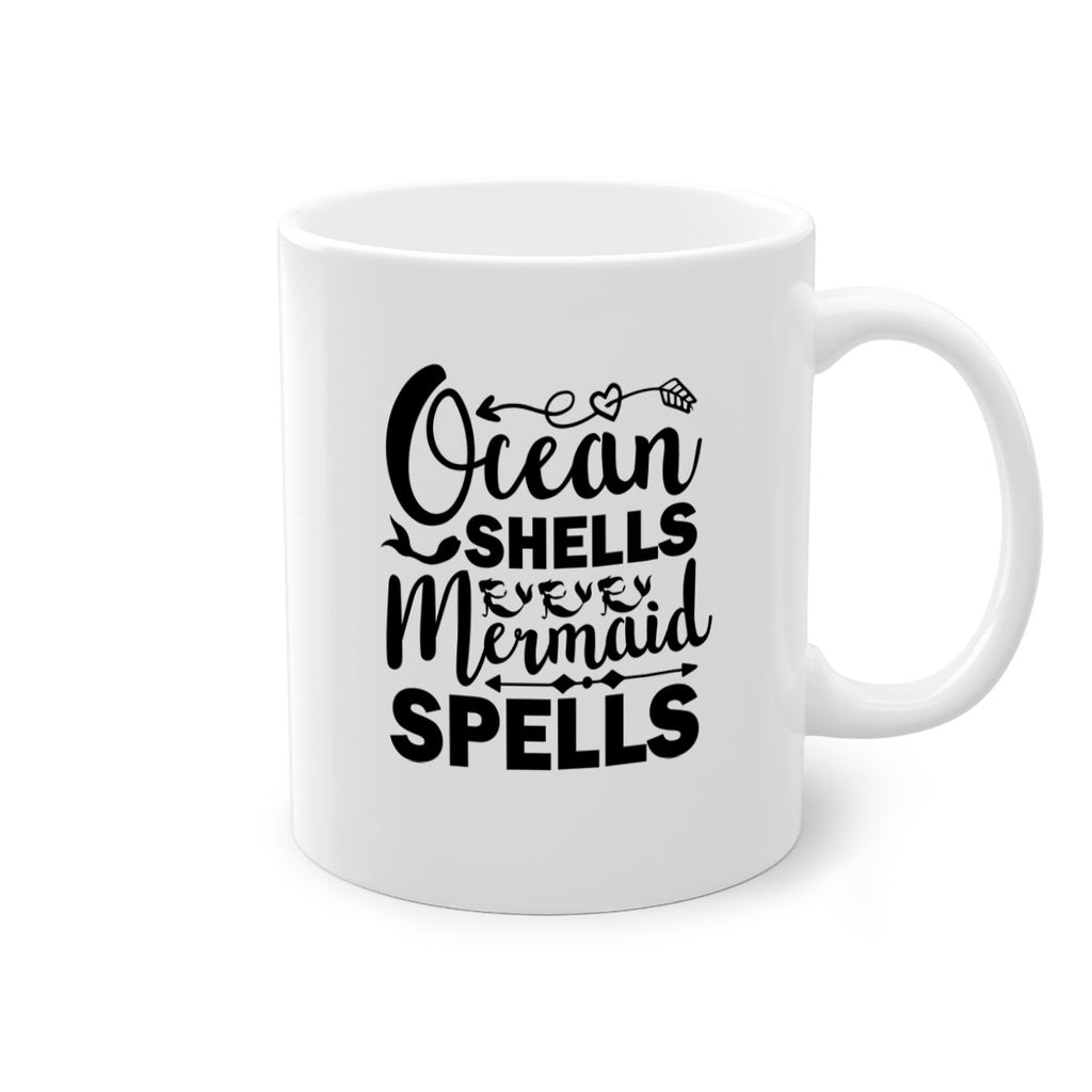 Ocean Shells Mermaid Spells 521#- mermaid-Mug / Coffee Cup