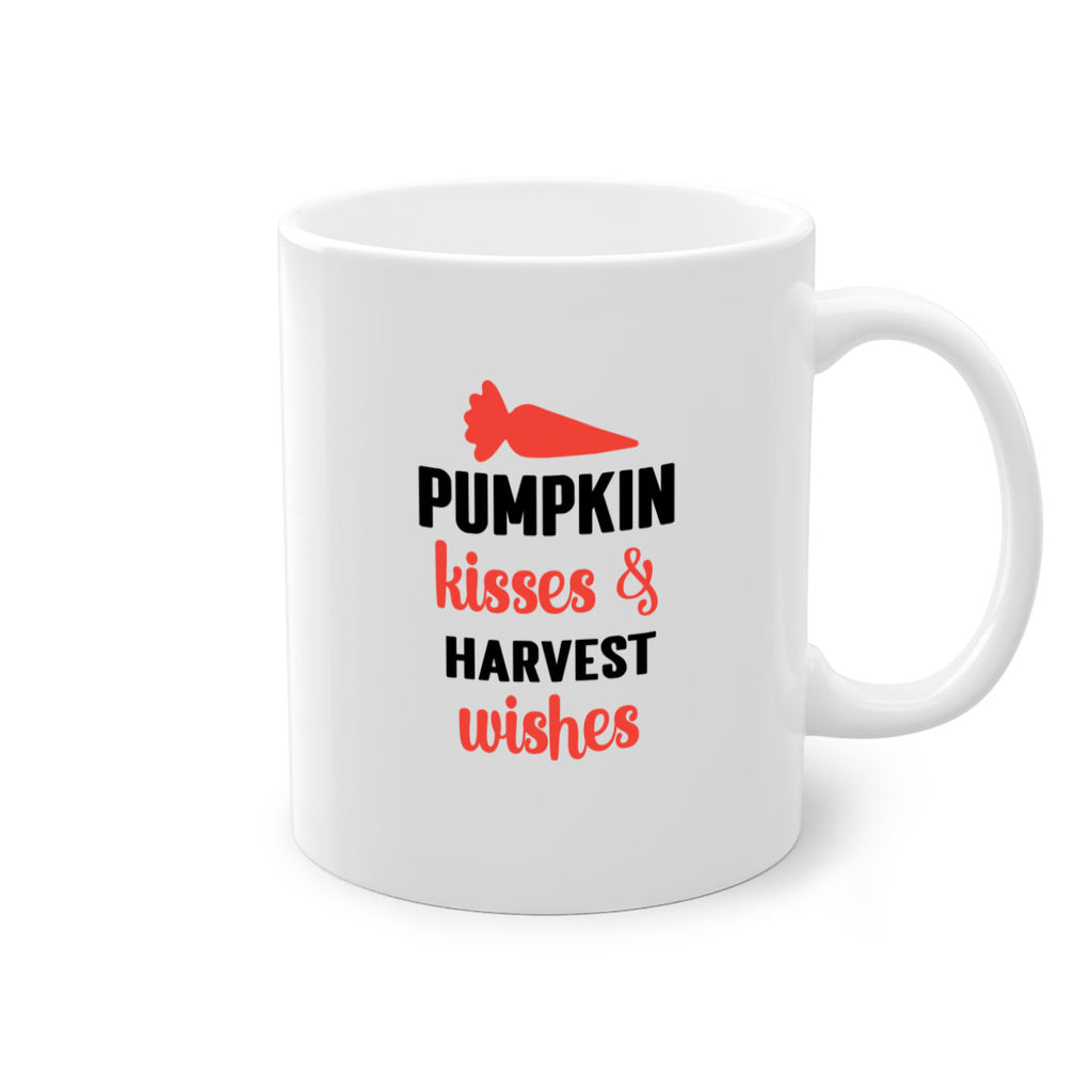 Pumpkin kisses harvest wishes 524#- fall-Mug / Coffee Cup