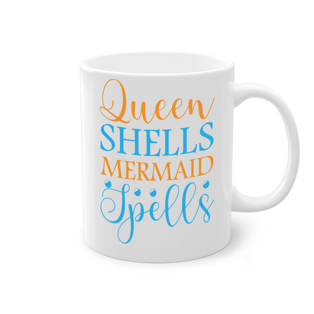 Queen Shells Mermaid Spells 546#- mermaid-Mug / Coffee Cup