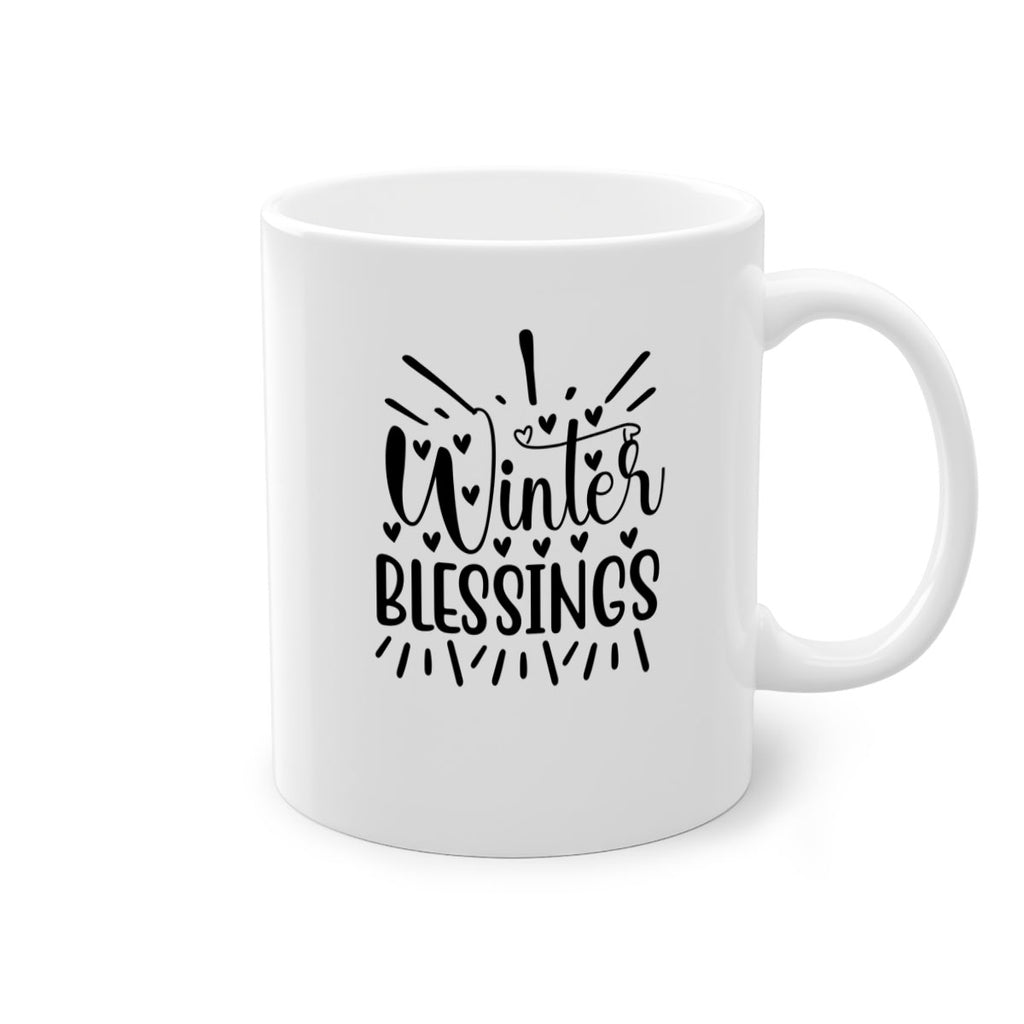 Winter Blessings 491#- winter-Mug / Coffee Cup