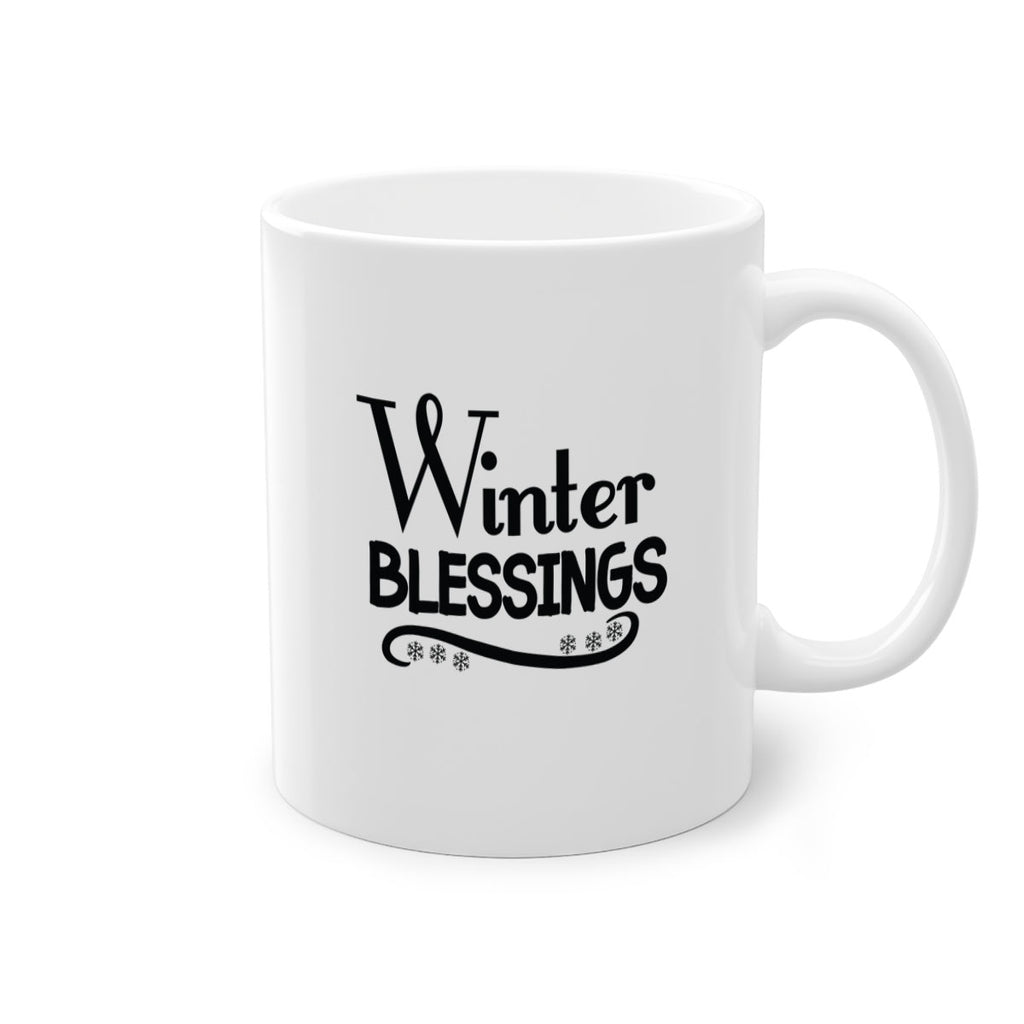 Winter Blessings 493#- winter-Mug / Coffee Cup
