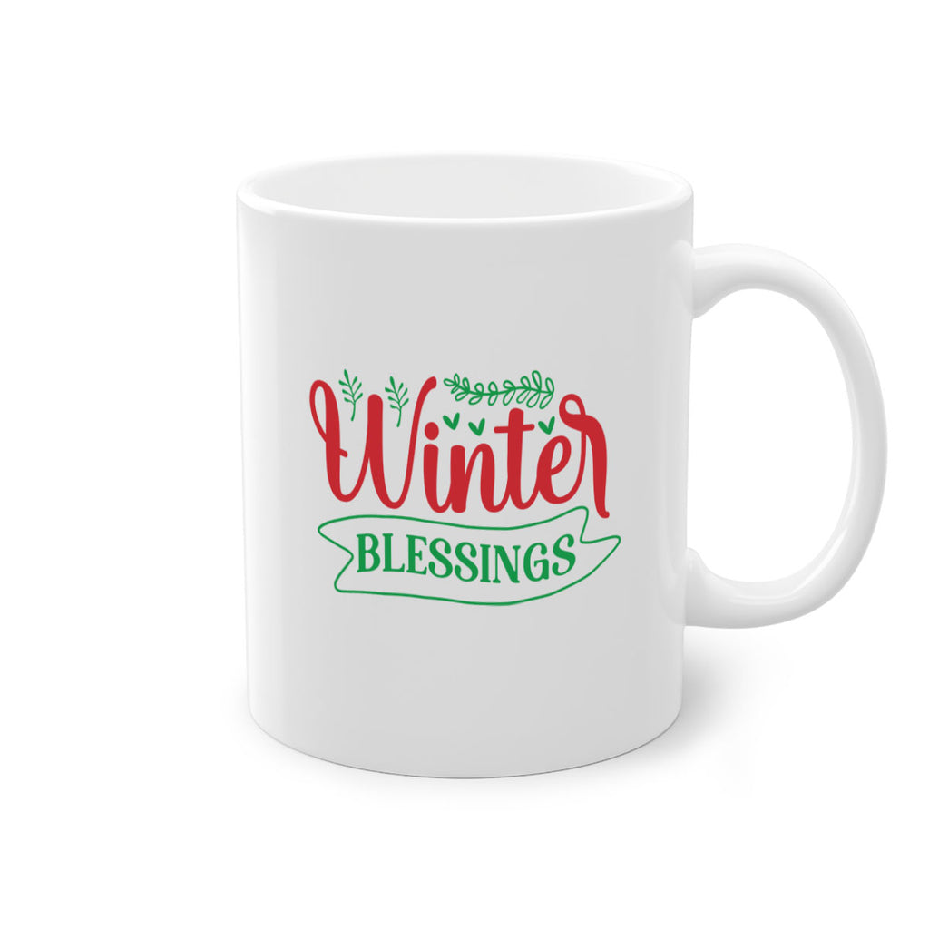 Winter Blessings 494#- winter-Mug / Coffee Cup