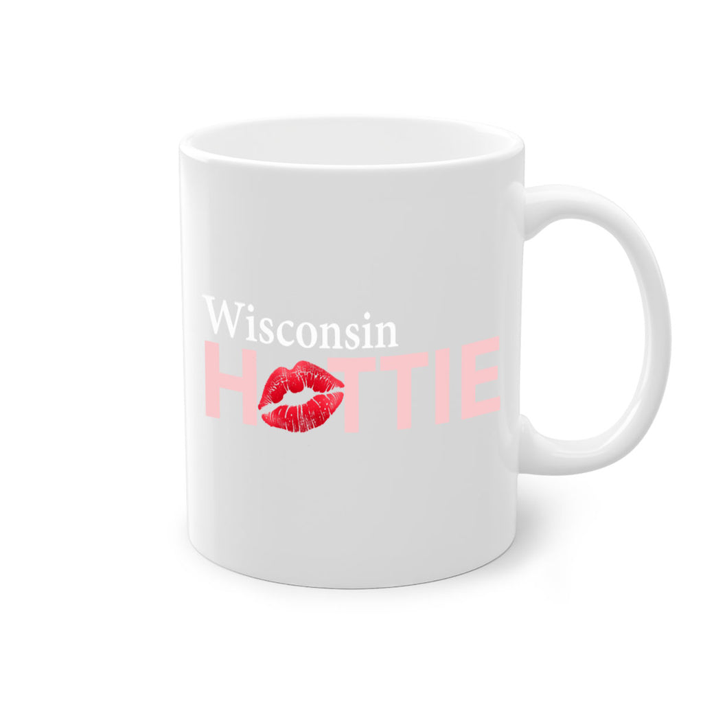 Wisconsin Hottie With Red Lips 103#- Hottie Collection-Mug / Coffee Cup