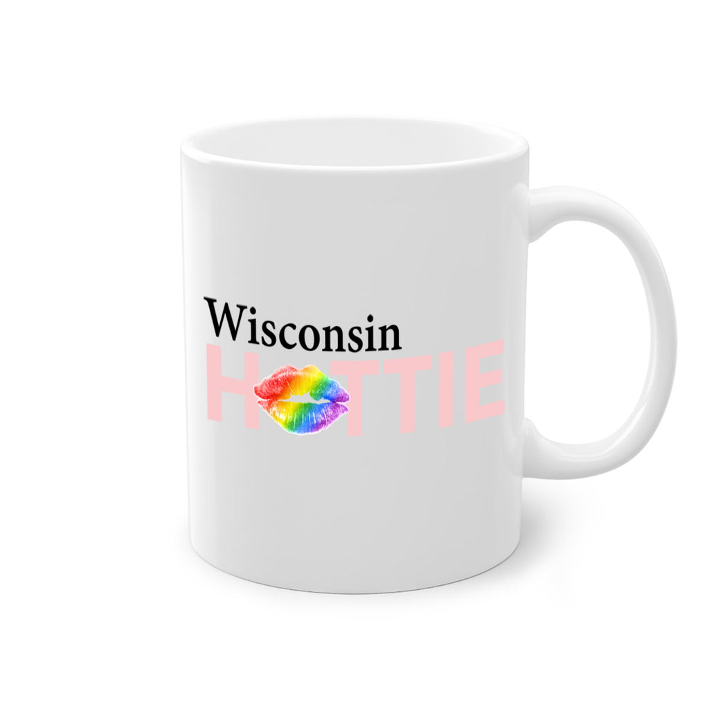 Wisconsin Hottie with rainbow lips 49#- Hottie Collection-Mug / Coffee Cup