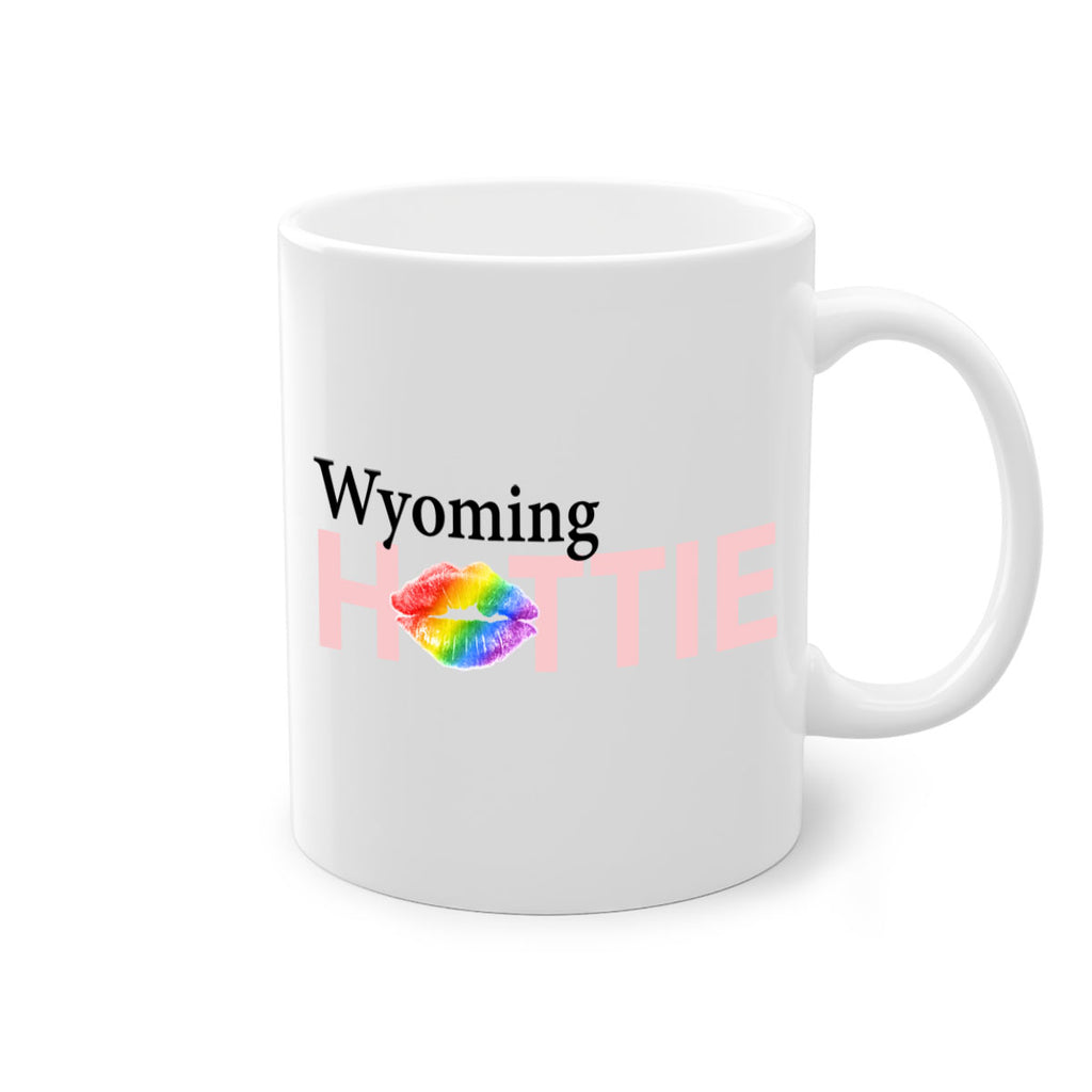 Wyoming Hottie with rainbow lips 50#- Hottie Collection-Mug / Coffee Cup