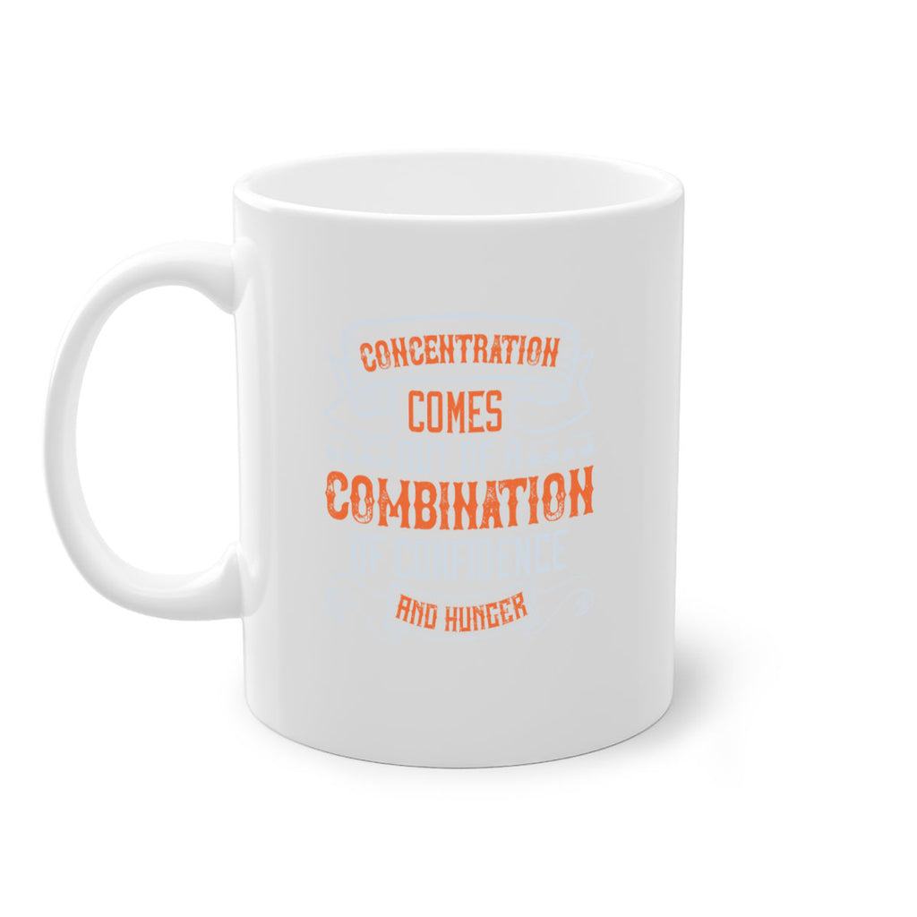 Concentration comes out of a combination of confidence and hunger 1668#- golf-Mug / Coffee Cup