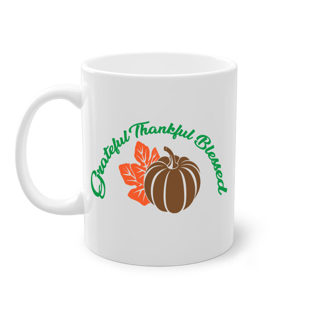 Grateful Thankful Blessed 214#- fall-Mug / Coffee Cup