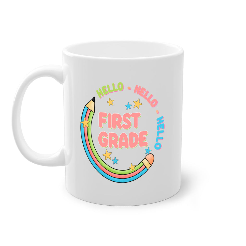 Hello 1st Grade Pencil 15#- First Grade-Mug / Coffee Cup
