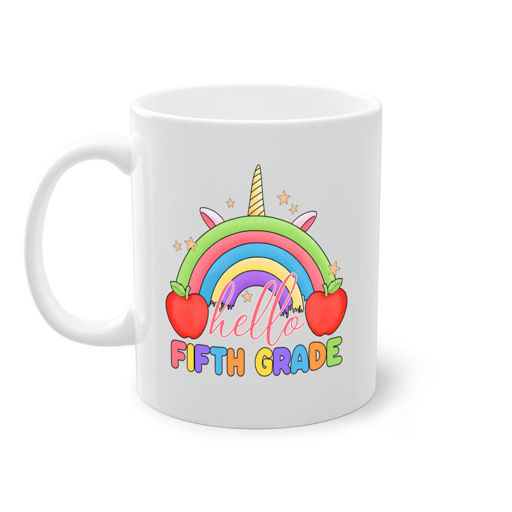 Hello 5th Grade Unicorn Rainbow 15#- 5th grade-Mug / Coffee Cup