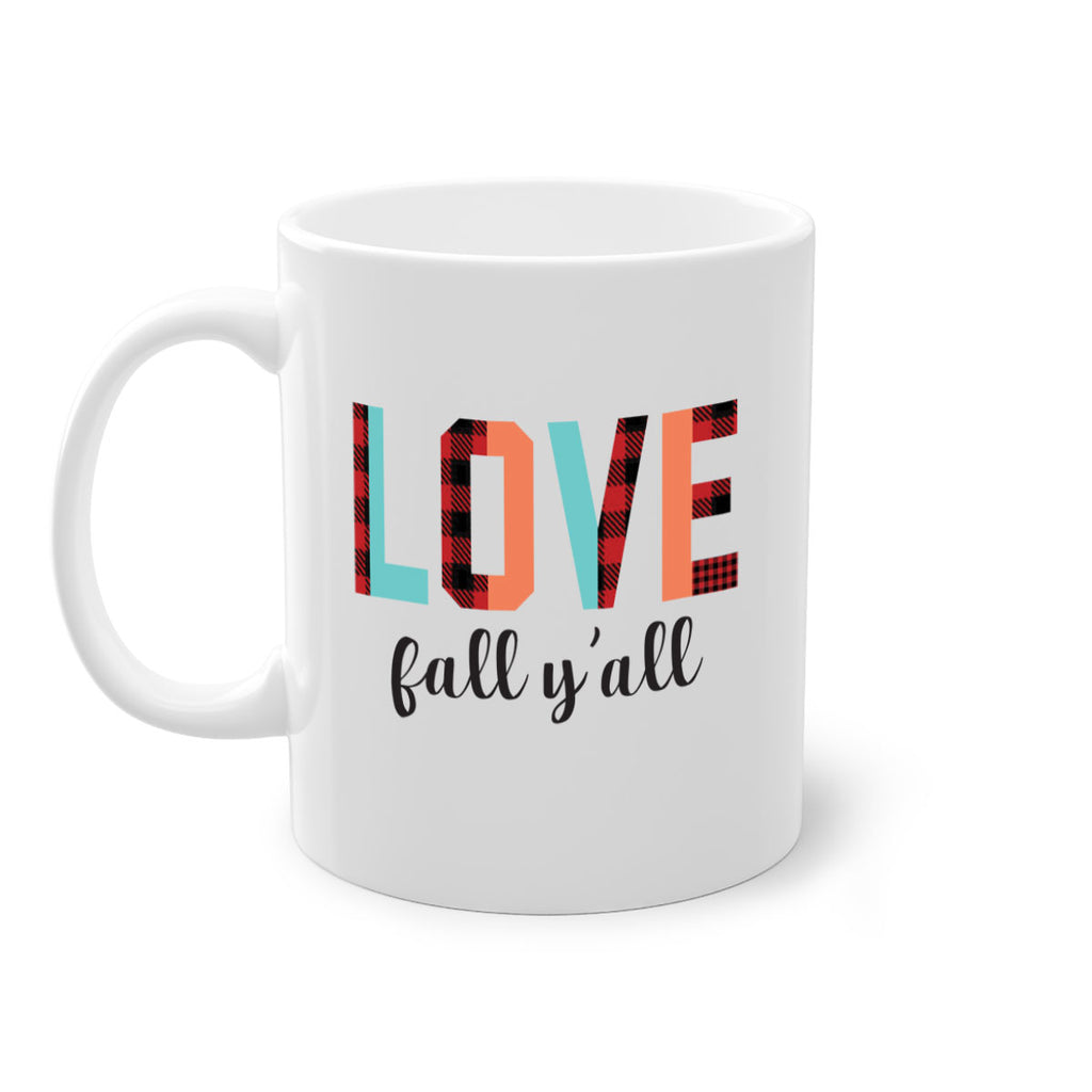 Love fall yall 411#- fall-Mug / Coffee Cup