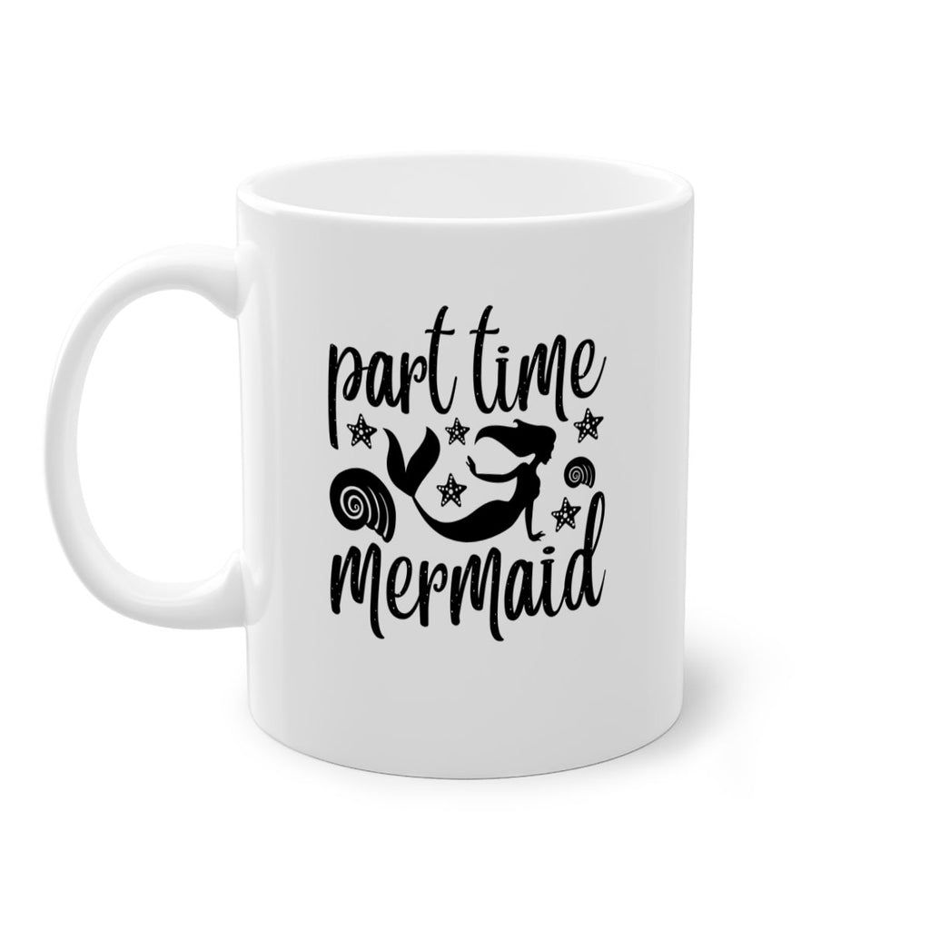 Part time mermaid design 536#- mermaid-Mug / Coffee Cup