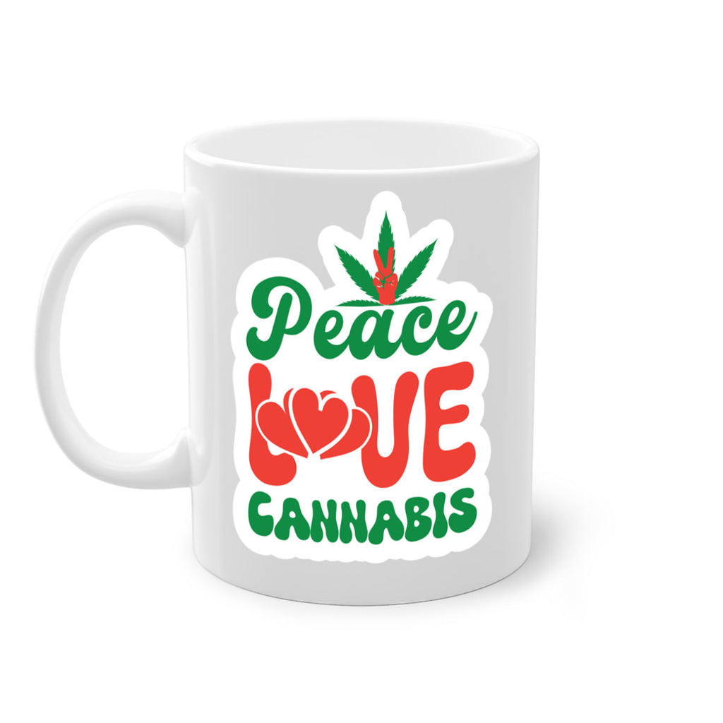 Peace Love Cannabis 218#- marijuana-Mug / Coffee Cup
