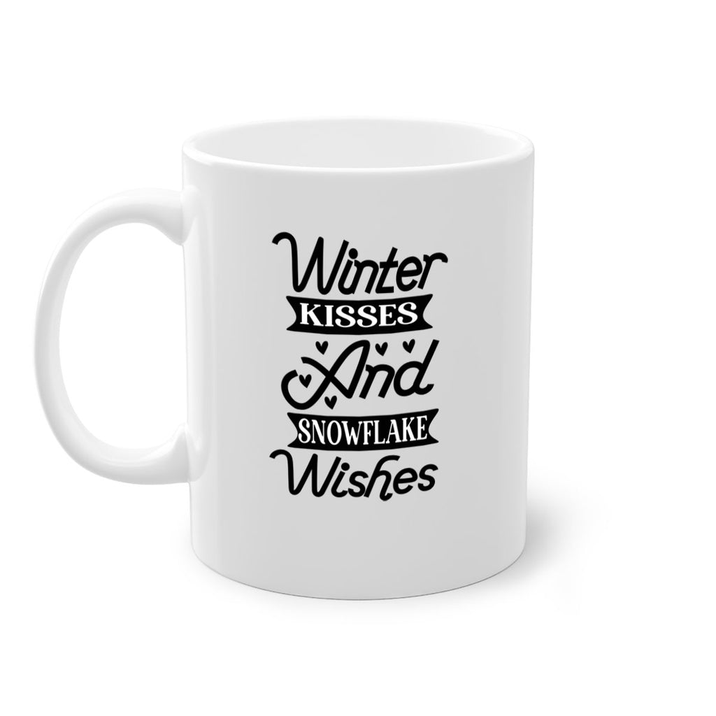 Winter Kisses And Snowflake Wishes 515#- winter-Mug / Coffee Cup