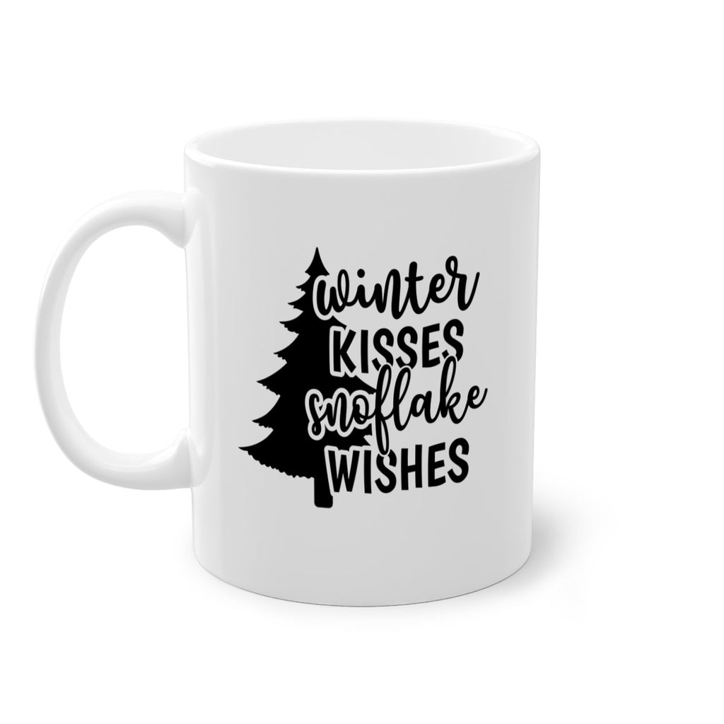 Winter Kisses Snoflake Wishes518#- winter-Mug / Coffee Cup