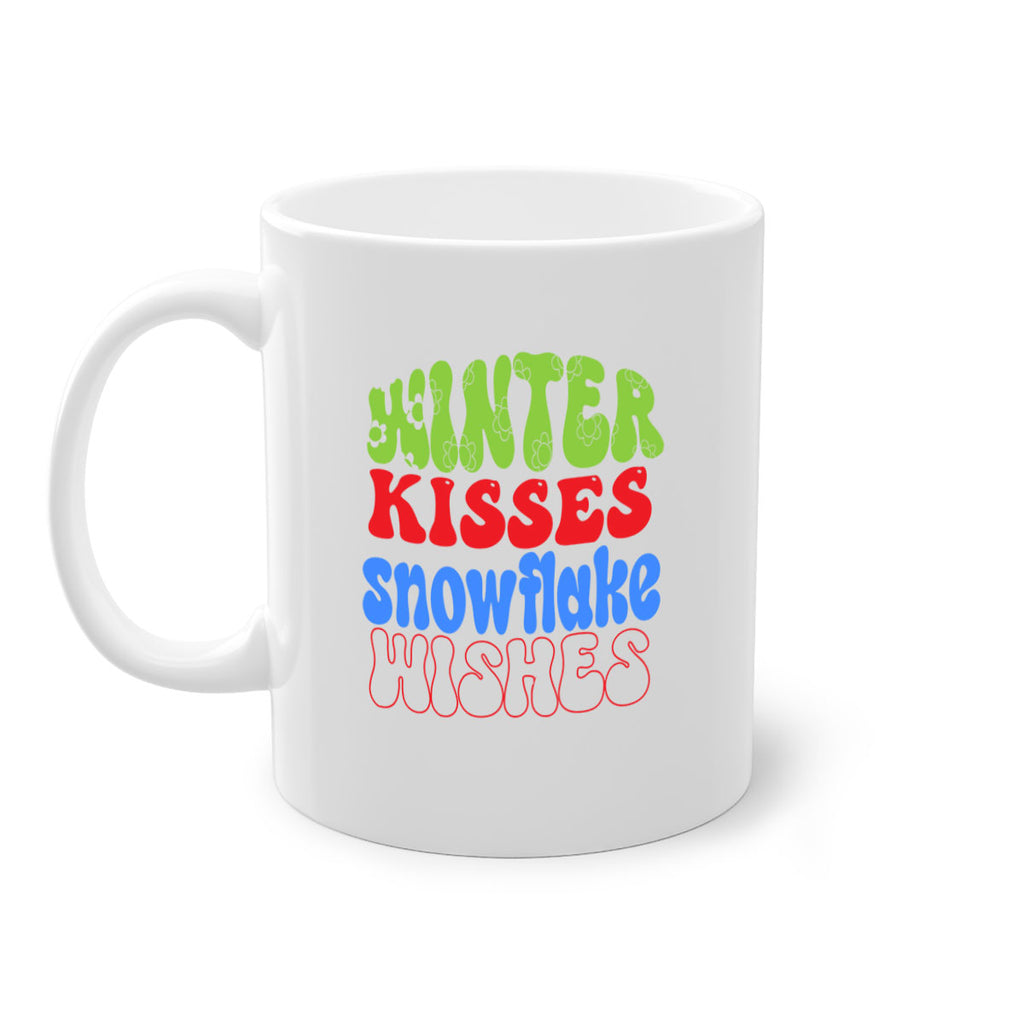 Winter kisses snowflake wishes 520#- winter-Mug / Coffee Cup