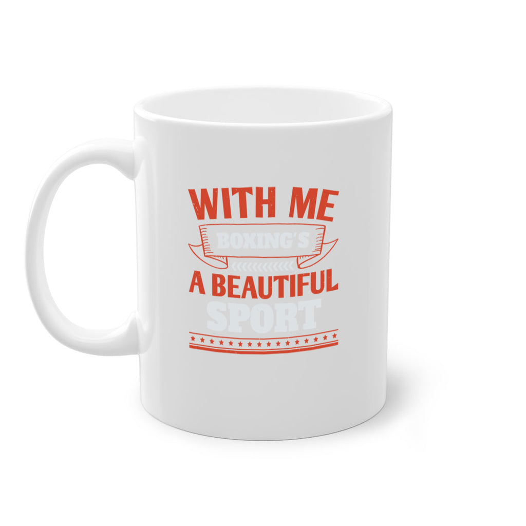 With me boxings a beautiful sport 1736#- boxing-Mug / Coffee Cup