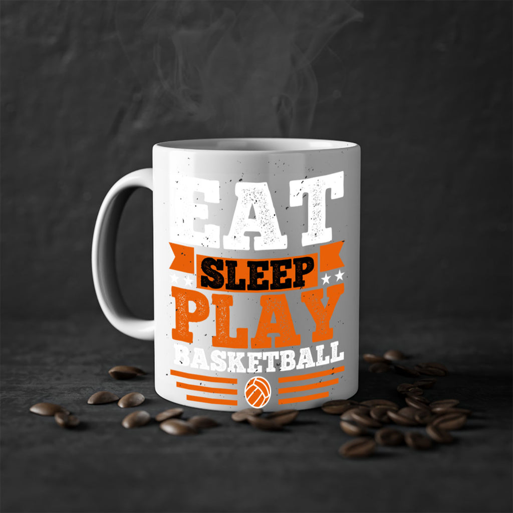 A Eat sleep play volleyball 2334#- basketball-Mug / Coffee Cup