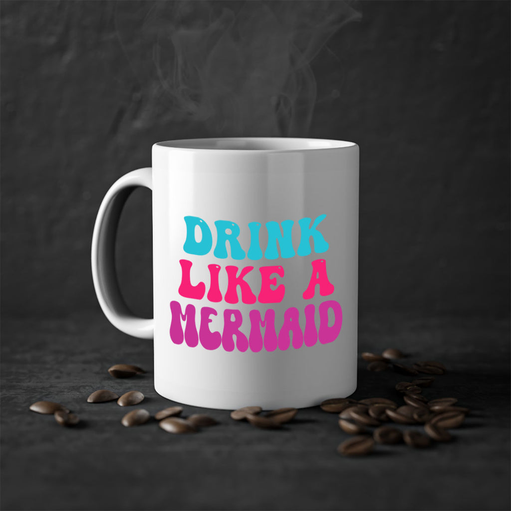 Drink Like A Mermaid 141#- mermaid-Mug / Coffee Cup