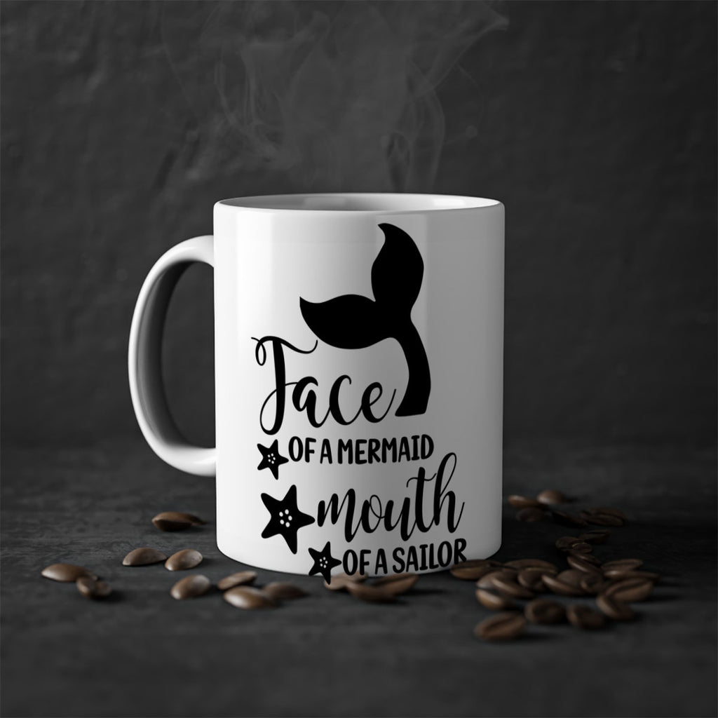 Face of a Mermaid mouth 165#- mermaid-Mug / Coffee Cup