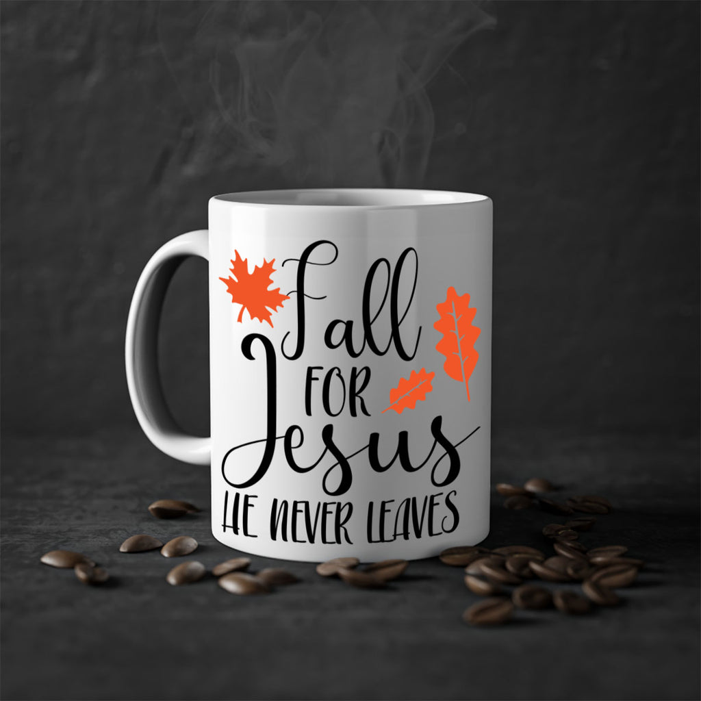Fall For Jesus He Never Leaves 101#- fall-Mug / Coffee Cup