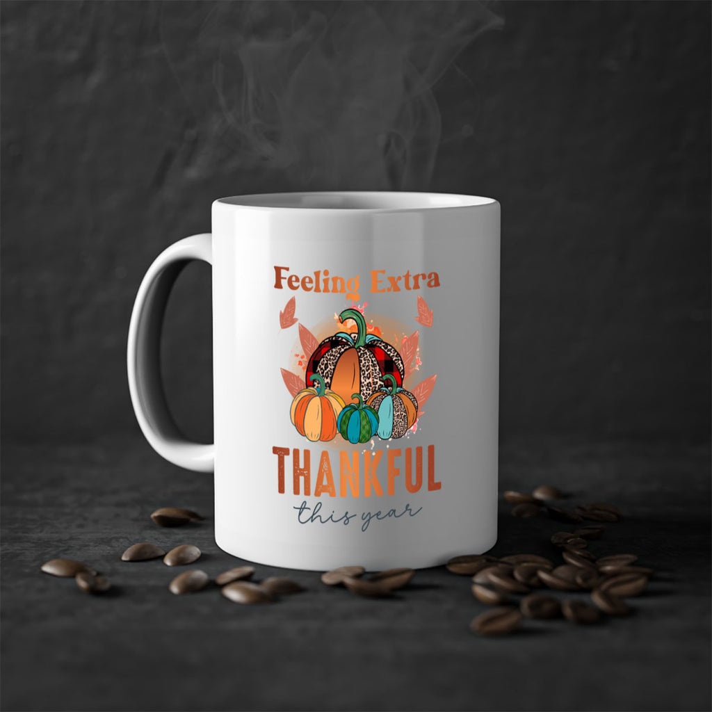 Feeling Extra THankful this year 181#- fall-Mug / Coffee Cup