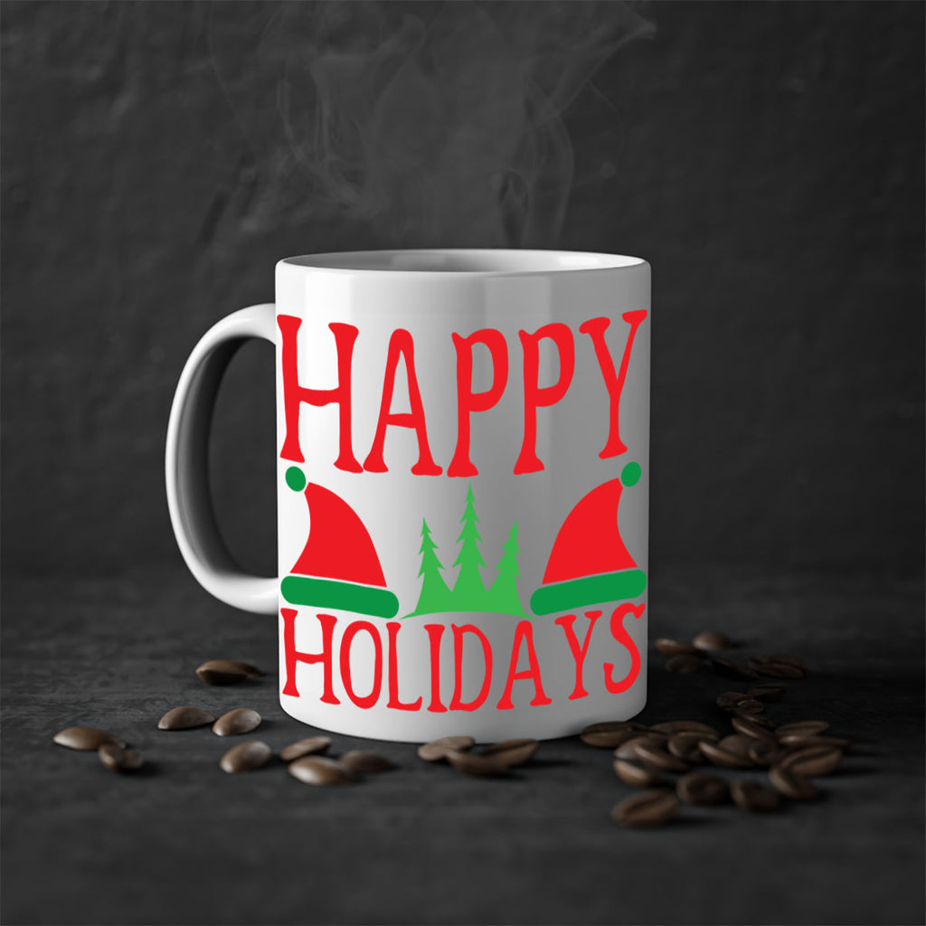 Happy Holidays 136#- winter-Mug / Coffee Cup