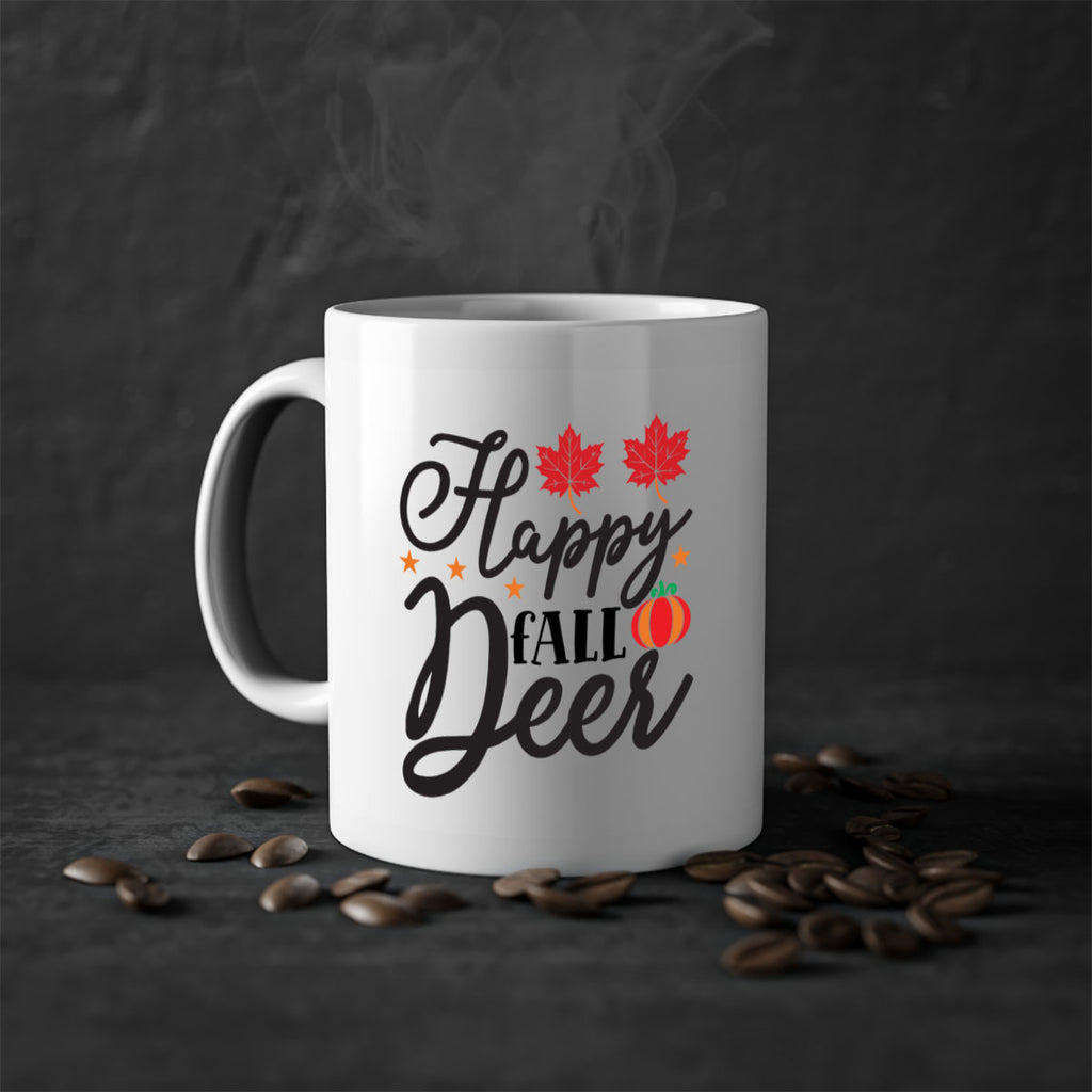 Happyfalldeer 254#- fall-Mug / Coffee Cup
