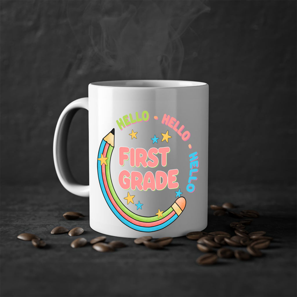 Hello 1st Grade Pencil 15#- First Grade-Mug / Coffee Cup