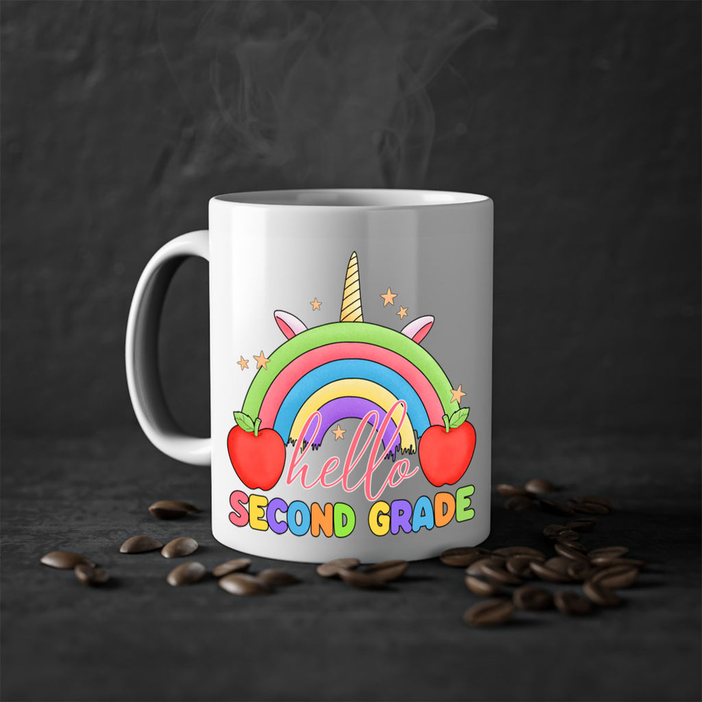 Hello 2nd Grade Unicorn Rainbow 13#- second grade-Mug / Coffee Cup