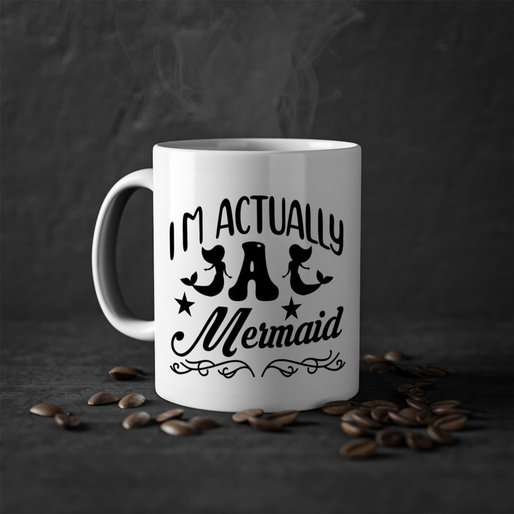 Im actually a mermaid 258#- mermaid-Mug / Coffee Cup