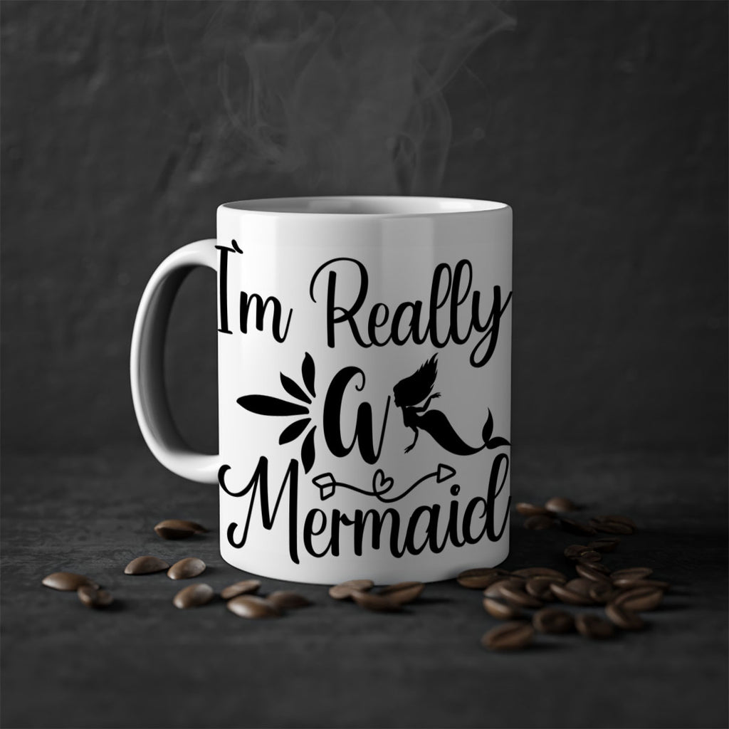 Im really a mermaid 261#- mermaid-Mug / Coffee Cup