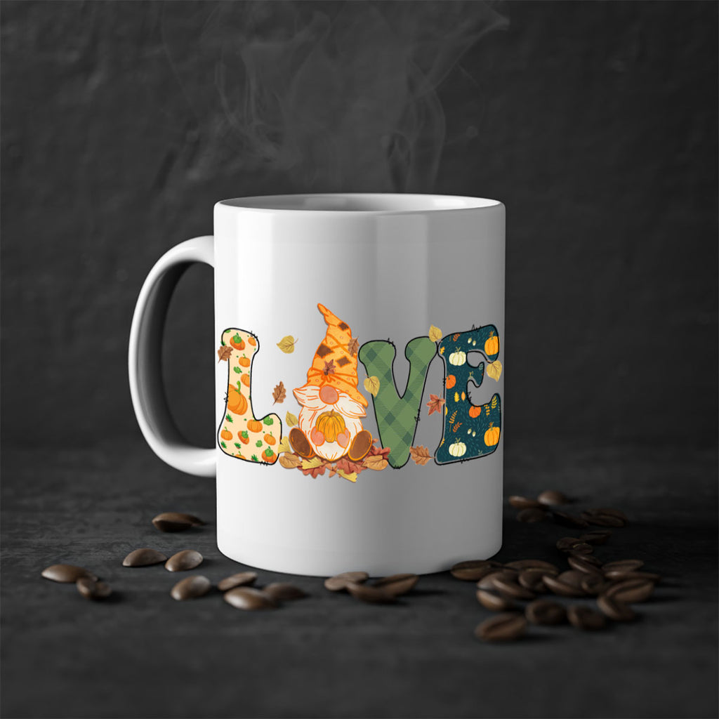 LOVEFallAutumnGnome 415#- fall-Mug / Coffee Cup