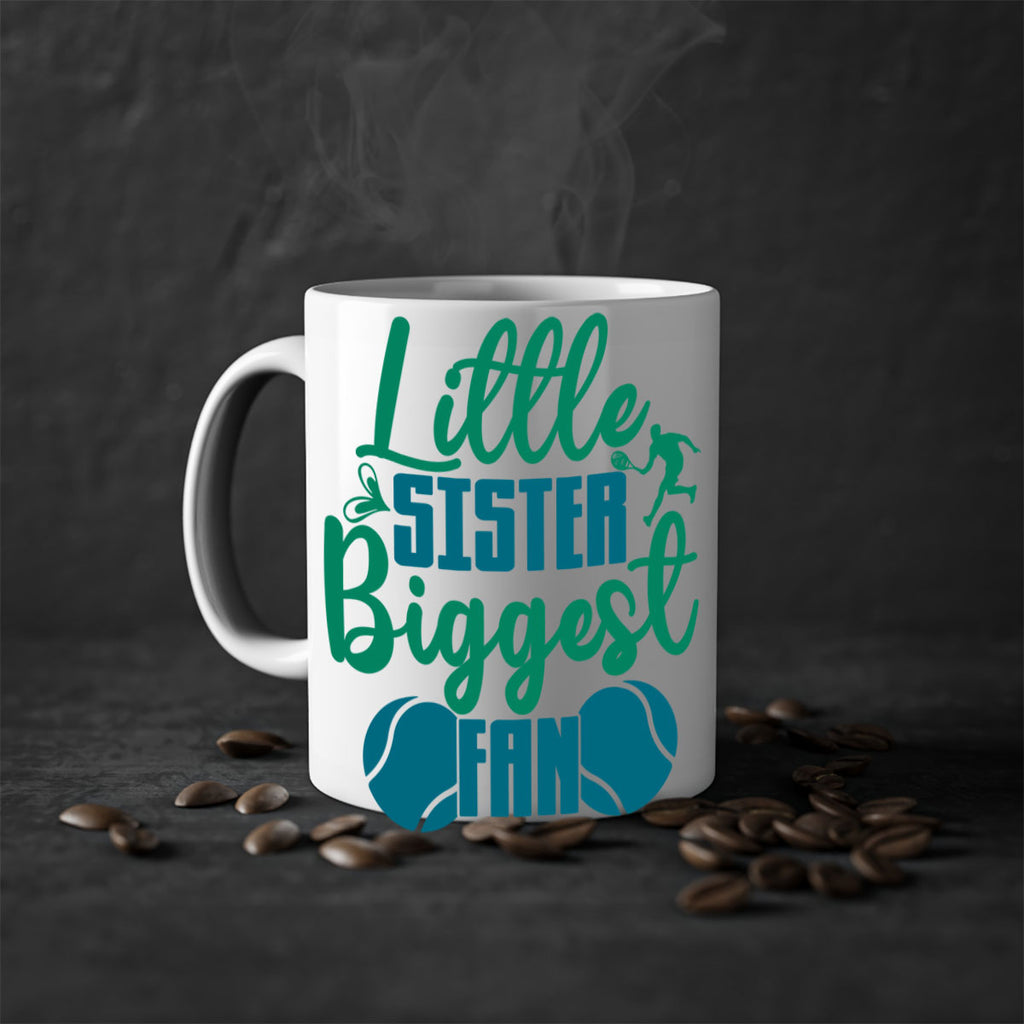 Little Sister Biggest Fan 871#- tennis-Mug / Coffee Cup