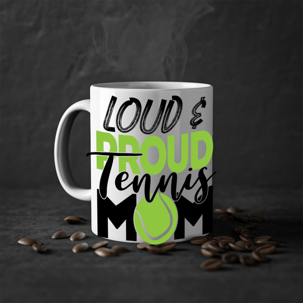 Loud proud tennis mom 762#- tennis-Mug / Coffee Cup