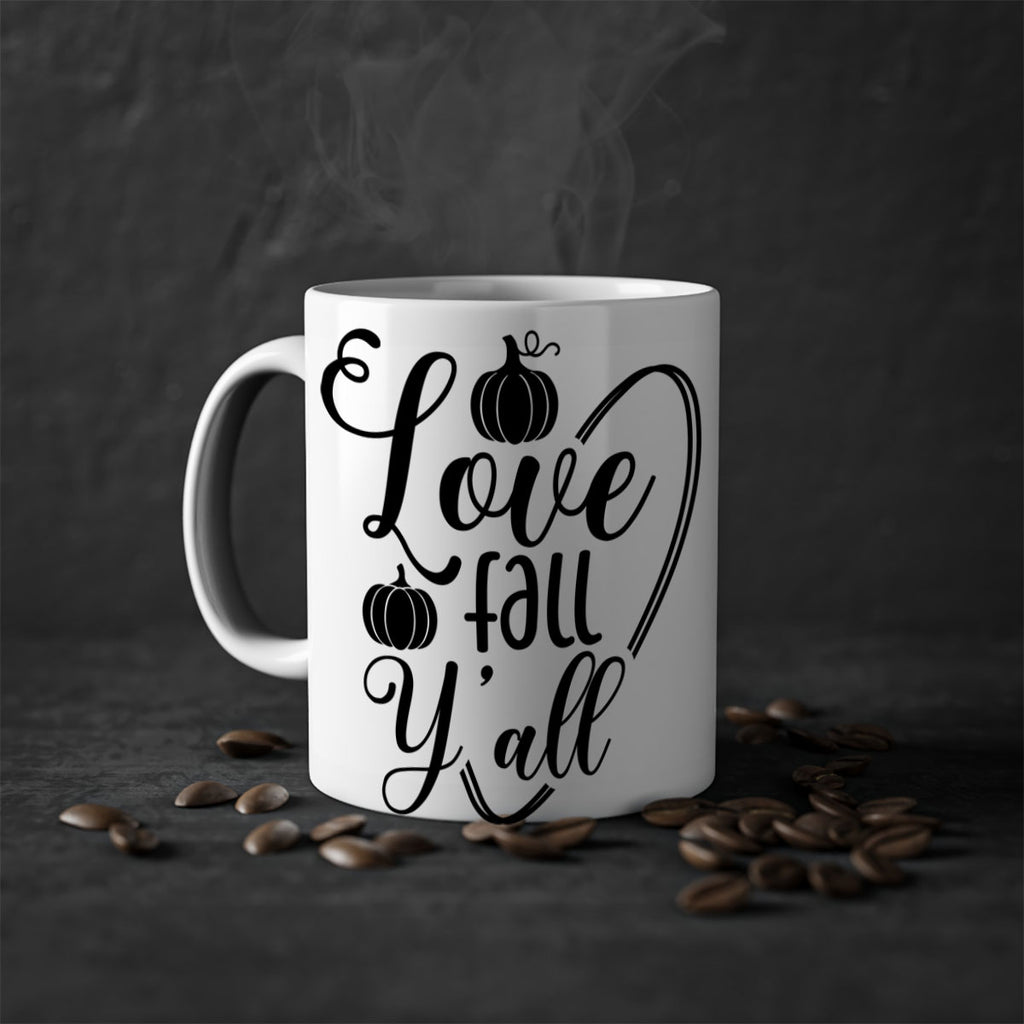 Love Fall Yall 412#- fall-Mug / Coffee Cup