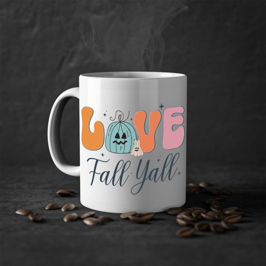 Love Fall Yall 413#- fall-Mug / Coffee Cup